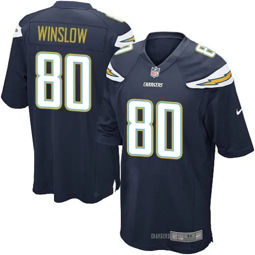 Game Kellen Winslow Men's Los Angeles Chargers Navy Blue Team Color Jersey - Nike