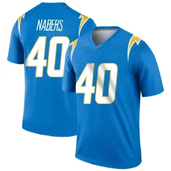 Legend Gabe Nabers Youth Los Angeles Chargers Blue Powder Jersey - Nike